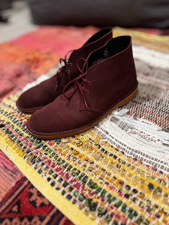Clarks Desert Boot in Bordeaux Mens 14 main image 8